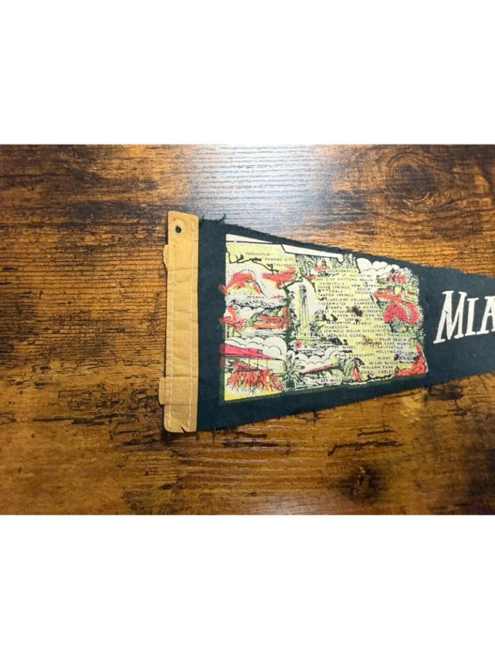 Vintage Miami Beach, Florida mini pennant